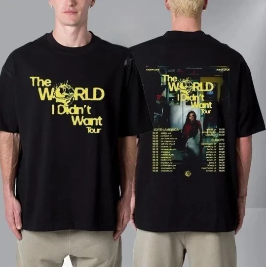 Discover Natalie Jane The World I Didn't Want Tour 2026 North T-Shirt