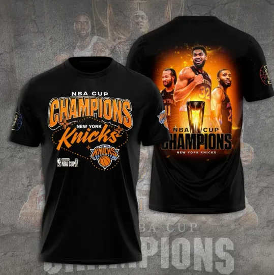 Discover New York Knick 2025 Nba Champions 3D T-Shirt Gift For Fans
