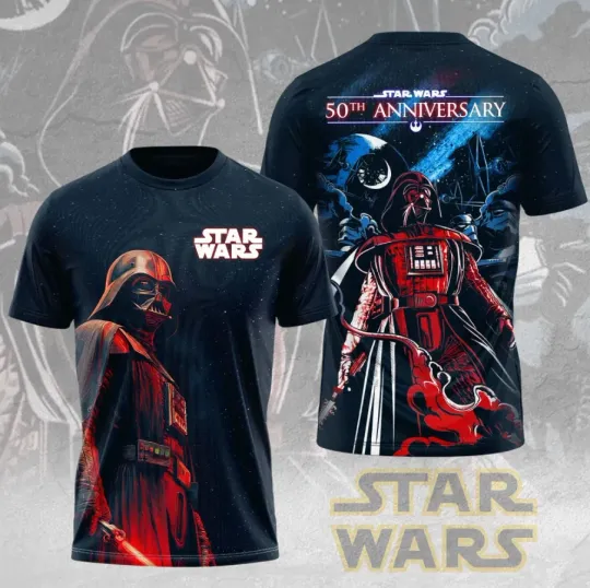 Discover Star Wars 50Th Anniversary 3D All Over Printed T-Shirt