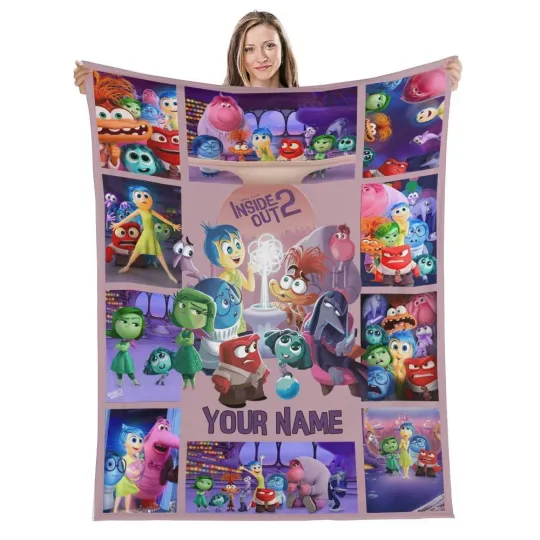 Discover Personalized Inside Out Fleece Plush Blanket for Home & Living