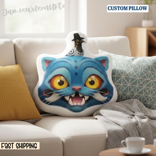 Discover Derpy Tiger Pillow, Cute Huntrix Pillow, Derpy Tiger Kpop Demon Hunters Plush, Kpop Demon Hunters Pillow, KPop Demon Hunters Pillow Case