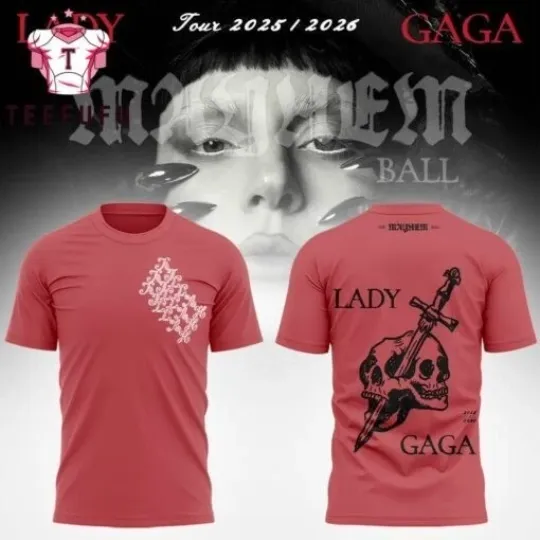 Discover Ld ga The Mayhem Ball Tour 2026 Skull T Shirt  PP2784