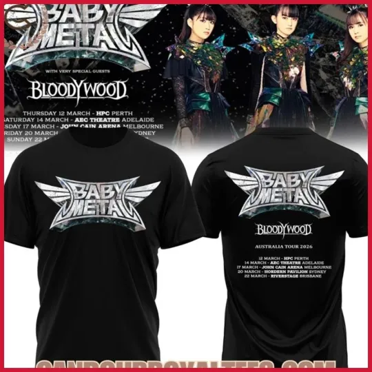 HO Babymetal Australia Tour 2026 Tshirt