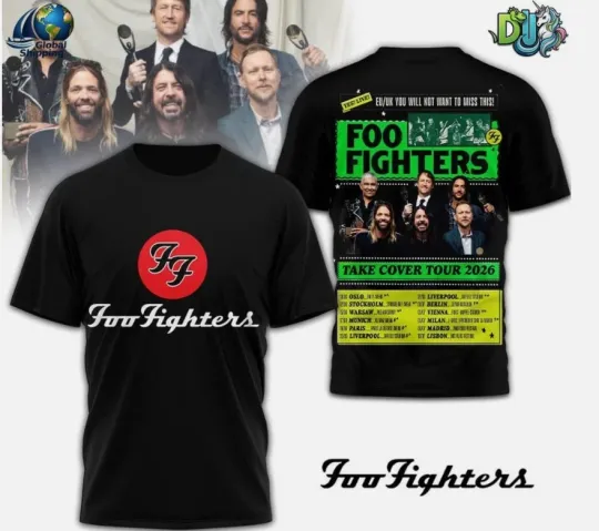Discover FF Band Fighters Take Cover Tour 2026 T-shirt 3D