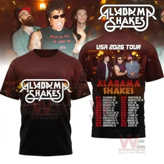 Discover Albm Shakes USA 2026 Tour 3D AOP Shirt Unisex Fan Gift S-5XL