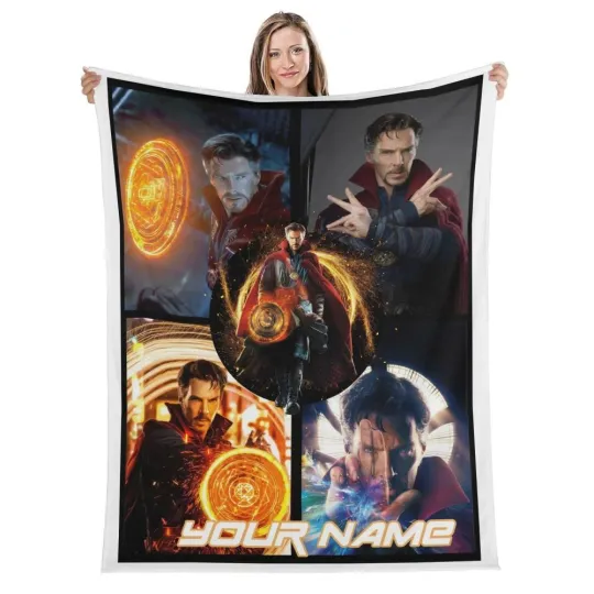 Discover Personalized Doctor Strange Plush Fleece Blanket for Birthdays and Holidays