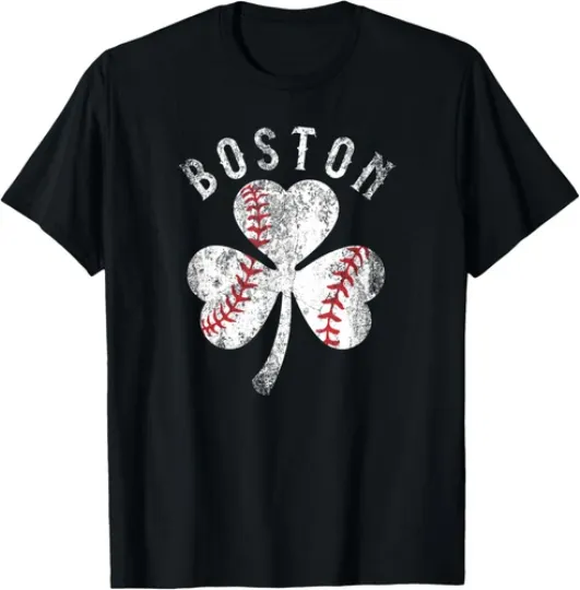 Discover Vintage Boston St Patrick's Day Irish Shamrock Cool Unisex T-Shirt