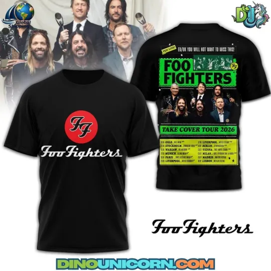 Discover FF Band Fighters Take Cover Tour 2026 T-shirt
