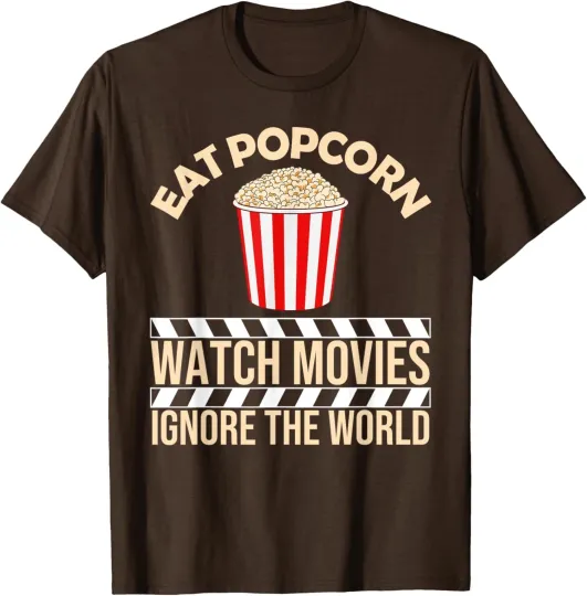 Discover Funny Popcorn Movie Gift Cute Popped Corn Lover T-Shirt