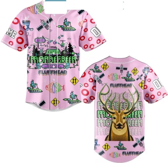 Discover Phish Fuffhead Deer Pink Version Fan Personalized Baseball Jersey,,
