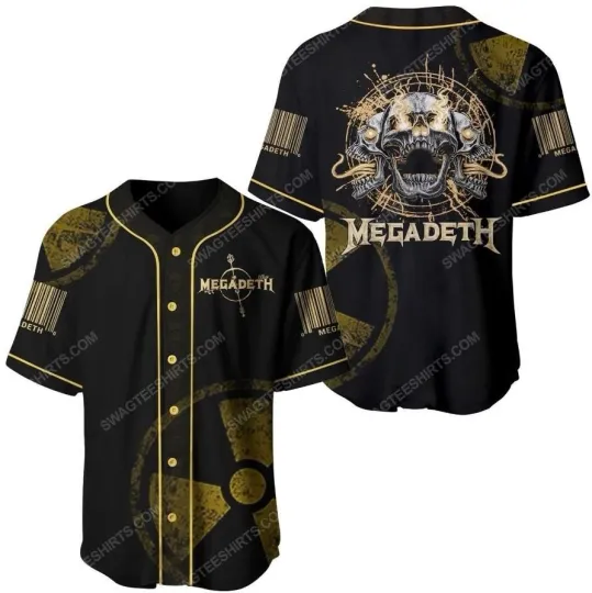 Megadeth American  Metal Band Baseball Jersey Full Size HOT HOT