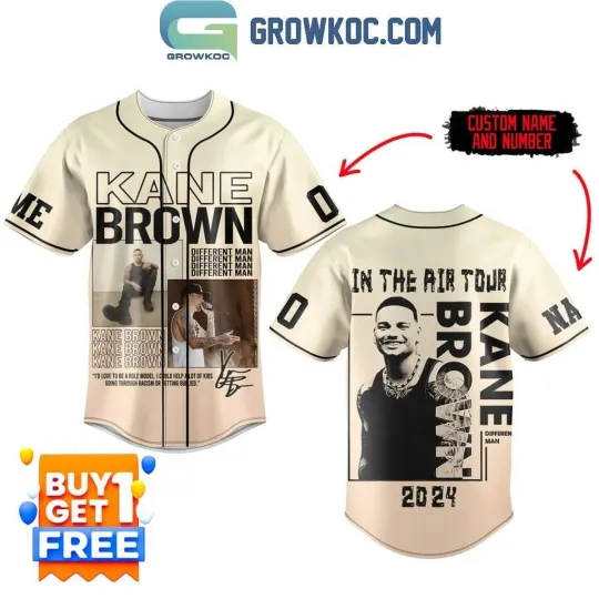 Kane Brown In The Air Tour 2024 Personalized Baseball Shirt