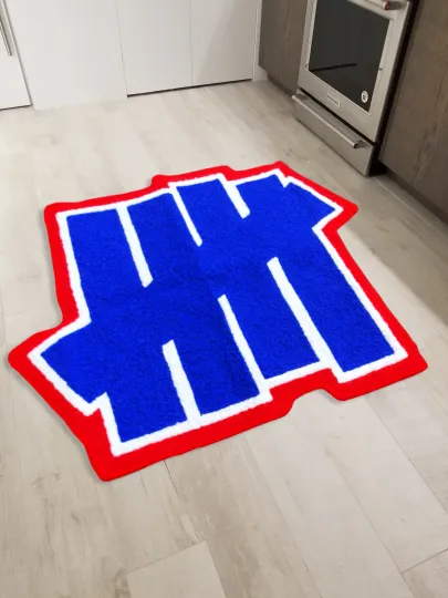 Discover Undefeated UNDFTD 5 Strike Shaped Floor Mat Washable Area Runner Rug for Living Room