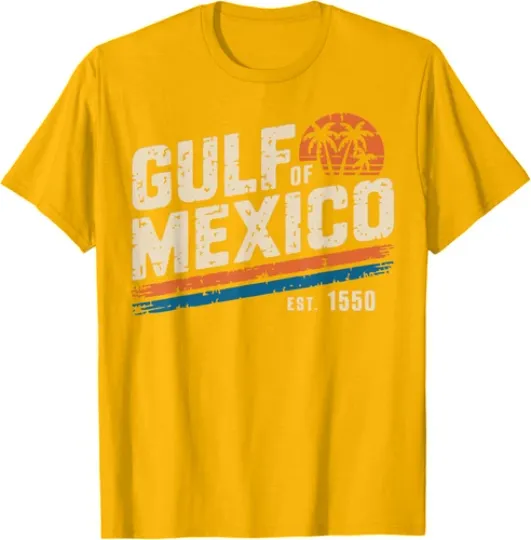 Discover Gulf of Mexico Est 1550 Retro Vintage Beach Unisex T-Shirt