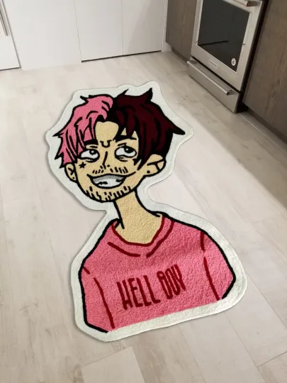 Discover Lil' Peep Hellboy GothBoiClique Floor Mat Washable Area Rug Living Room Carpet