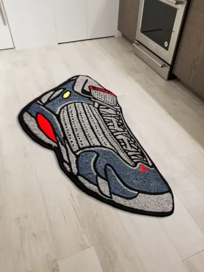 Discover New Air Jordan 14 Last Shot Area Rugs Living Room Modern Accent Wool Carpets
