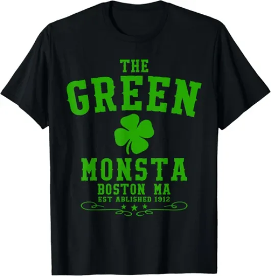 Discover The Green Monsta Classic St Patricks Day Boston Name Unisex T-Shirt