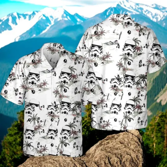 White Stormtrooper Star Wars Hawaiian Shirt Unique Star Wars Gifts