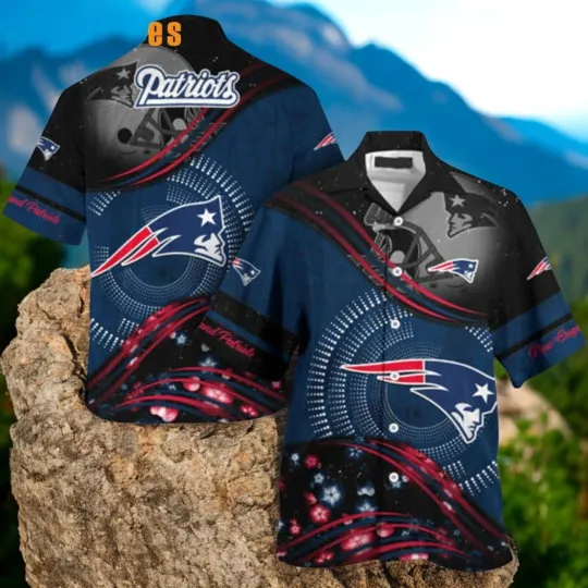 Starry Night Logo Patriots Hawaiian Shirt Gifts For Patriots Fans