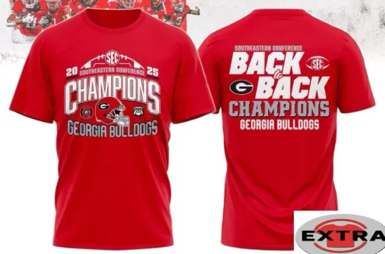 Discover GA bulldogs Sec Celebrating Football Team Championships T-Shirt