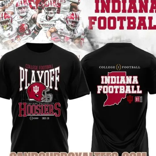 Indiana Hoosiers 2025-26 College Football Playoff T-Shirt
