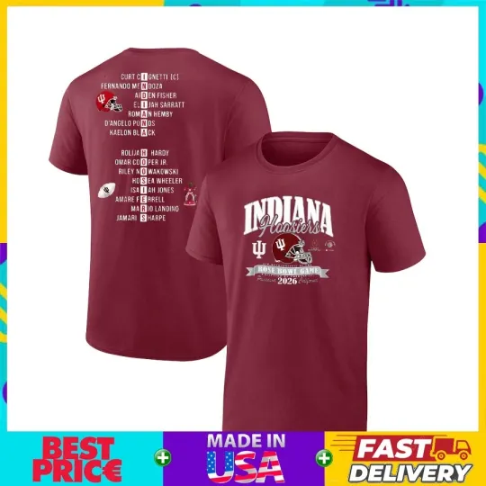 Indiana Football 2026 Rose Bowl 3D Unisex T-Shirt