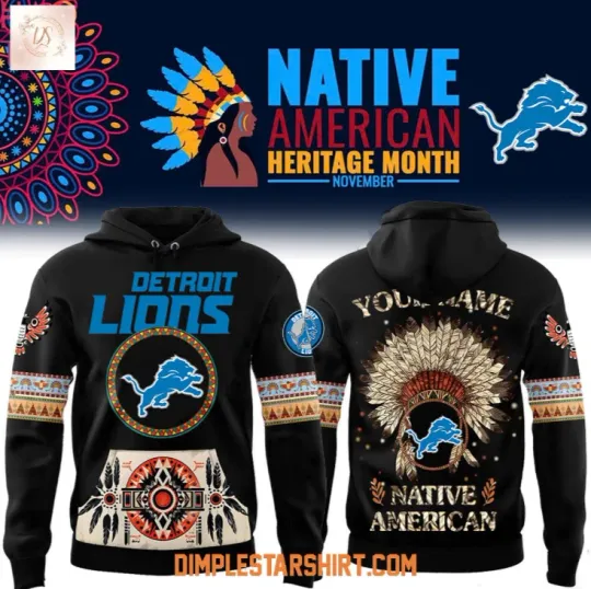 Lions Native American Heritage Month 2025 Hoodie 3D Gift For Christmas
