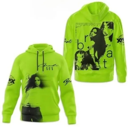 Discover Brat Album Of Charli XCX 2024 Hoodie 3D Gift For Christmas
