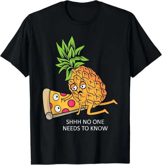 Discover Pineapple Belongs on Pizza Lover Funny Food Pun T-Shirt