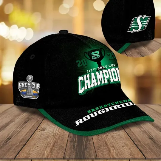 Discover Saskatchewan Roughriders 2025 Grey Cup Champions Classic Cap