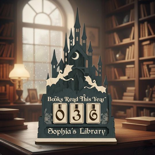 Discover Personalized Books Read This Year Tracker  Custom Night Court Book Tracker, Bookshelf Counter, Bookish Decor Gift for Readers & Book Lovers