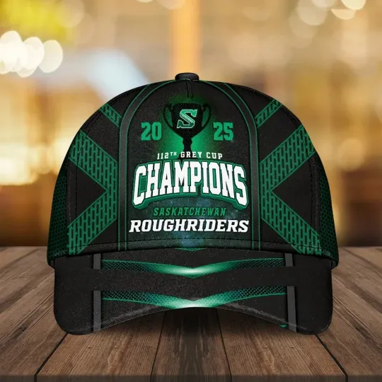 Discover Saskatchewan Roughriders 2025 Grey Cup Champions Classic Cap