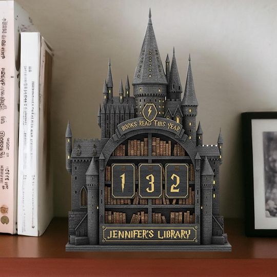 Discover Vintage Book Read Tracker, Reading Tracker, Books Read This Year Counter, Reading Lover Gift, Library Decor, Personalized Book Lover Gift