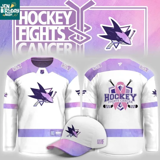 Discover Personalize San Jose Sharks Champs Fight Cancer 2025 Hockey Shirt Men's Fan Gear