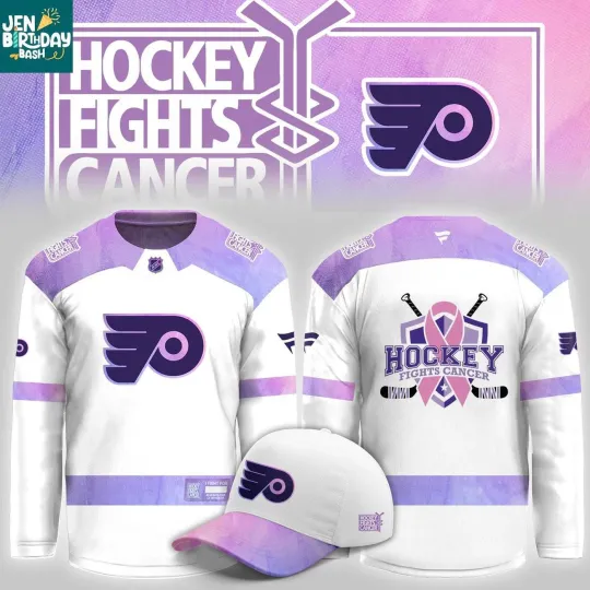 Discover Personalized Philadelphia Flyers Champs Fight Cancer 2025 Hockey Shirt Men's
