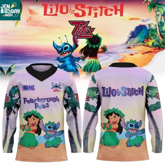 Discover Personalized Peterborough Petes Lilo & Stitch 2025 Always A Threat Hockey Shirt