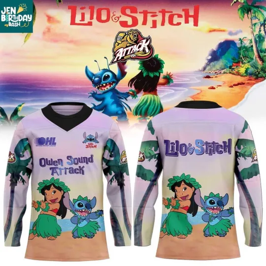 Discover Personalized Owen Sound Lilo & Stitch 2025 Where You Want To Live Hockey Shirt