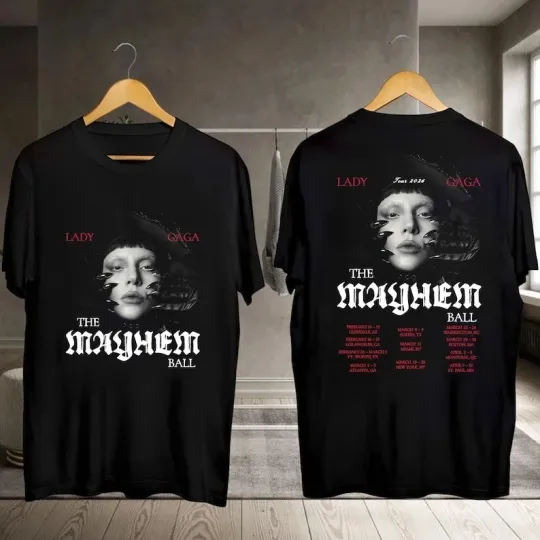 Discover Ld ga Tour 2026 Shirt, Ld ga Graphic Shirt, The Mayhem Ball Tour T-shirt