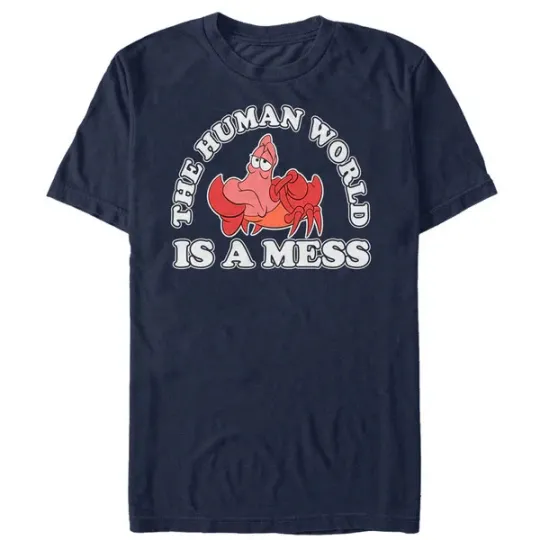 Discover Disney The Little Mermaid Sebastian Mess T-Shirt