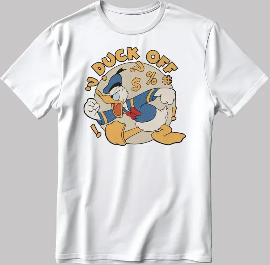 Discover Disney Angry Donald Duck Duck Off T-Shirt
