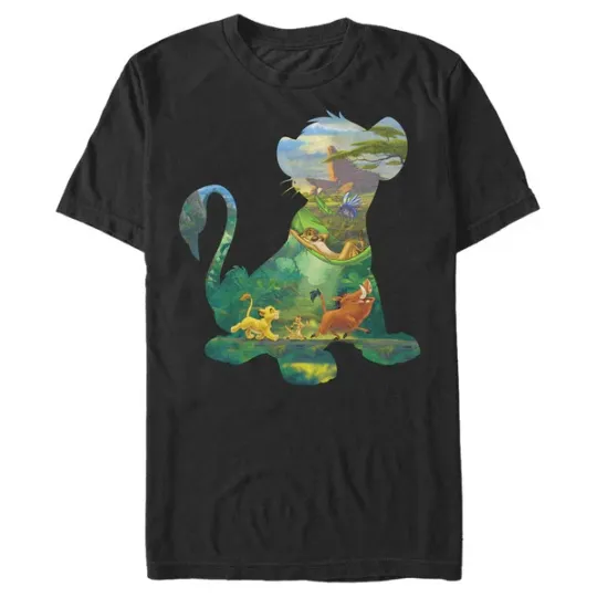Discover Disney Lion King Simba Silhouette Pride Rock T-Shirt