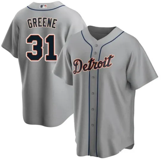 Discover Greene Detroit No 31 Unisex Printed Baseball Jersey Gift For Birthday