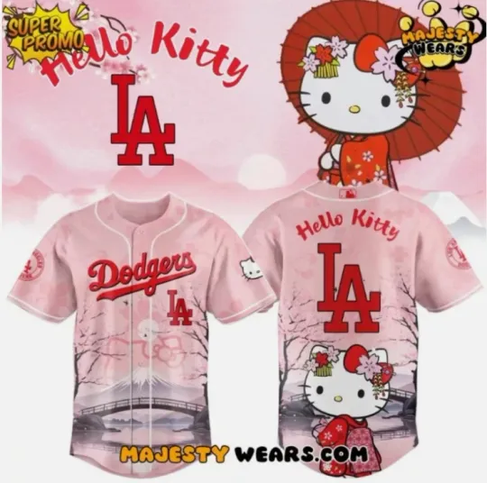 Discover Dodgerr X 1Kitty-Chan 2025 Baseball Jersey Gift For Birthday