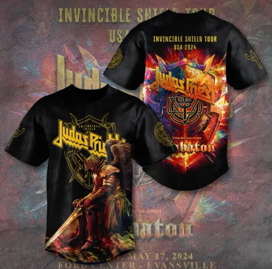 2024 Tour Judas Priest Baseball Jersey Reprint GLC061638