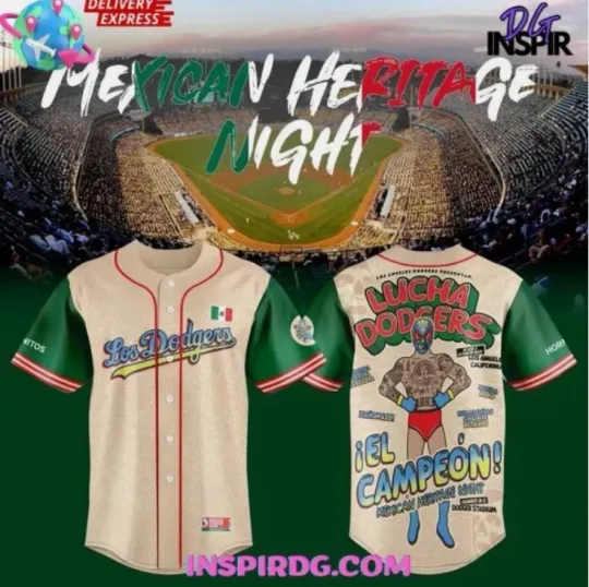 Discover Dodger Mexican Heritage Night 2025 Baseball Jersey