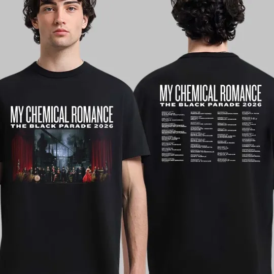 My Chemical Romance The Black Parade 2026 World Tour Schedule Dates T-Shirt
