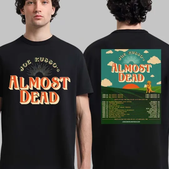 Discover Joe Russos’s Almost Dead 2026 North American Schedule Dates Two Sided T-Shirt