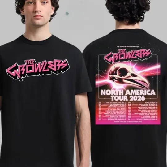 Discover NEW!!The Growlers Tour 2026 City Dates Two Sided T-Shirt