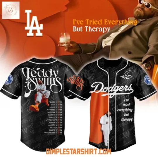 Discover Teddy Swims I Have Trie Everything But Therapy Baseball Jersey Gift For Birthday