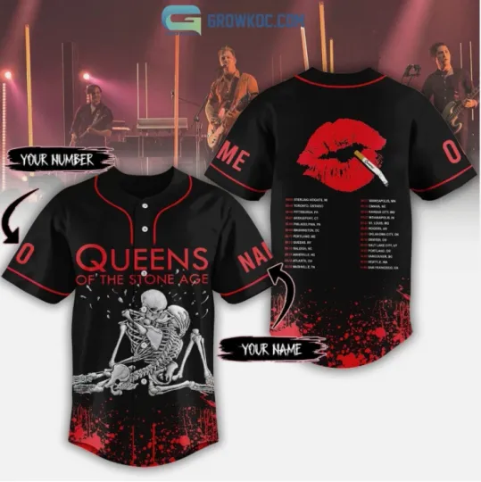 Discover Queens On The Stone Age Personalized Baseball Jersey Full Size